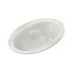 Twilight 60 x 42 Acrylic Drop-in End Drain Whirlpool Bathtub in White