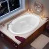 Twilight 60 x 42 Acrylic Drop-in End Drain Aeroeffect Bathtub in White