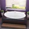 Tympani 72 x 42 Acrylic Drop-in Center Drain Bathtub in White