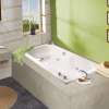Lopez 6636 Acrylic Alcove End Drain Bathtub in White