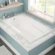 Tempest 60 x 36 Acrylic Alcove End Drain Bathtub in White