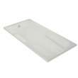 Timeless 72 x 36 Acrylic Alcove End Drain Combined Whirlpool & Aeroeffect Bathtub in White