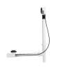 Push Button Cable-Operated Waste and Overflow with Flexible Neck, 33 in. Cable, Complete Kit in Chrome