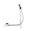 Push Button Cable-Operated Waste and Overflow with Flexible Neck, 33 in. Cable, Complete Kit in Chrome