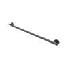 42 in. Modern Straight Grab Bar with End Flange in Matte Black
