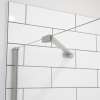 Fixed Panel Support Bar in Brushed Nickel