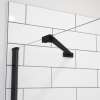 Fixed Panel Support Bar in Matte Black
