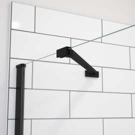 Fixed Panel Support Bar in Matte Black