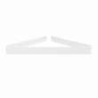 Manhattan Corner Shelf with Glass in Glossy White