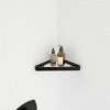 Manhattan Corner Shelf with Glass in Matte Black