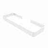 Manhattan Rectangular Shelf with Glass in Glossy White