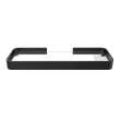 Manhattan Rectangular Shelf with Glass in Matte Black
