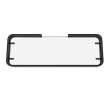 Manhattan Rectangular Shelf with Glass in Matte Black