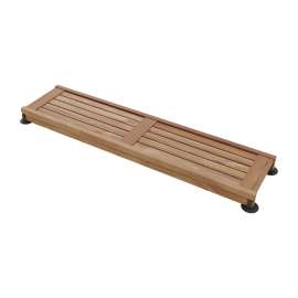 Straight Teak Shower Seat 60 in. in Teak