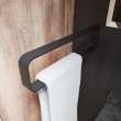 Manhattan Vertical Hand Towel Holder in Matte Black