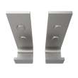 Manhattan Hook - Pack of 2 in Brushed Chrome