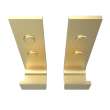 Manhattan Hook - Pack of 2 in Brushed Gold