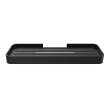 Manhattan Rectangular Shelf with Soap Tray in Matte Black