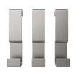 Manhattan Small Hooks - Pack of 3 in Brushed Chrome