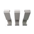 Manhattan Small Hooks - Pack of 3 in Brushed Chrome