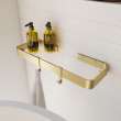 Manhattan Small Hooks - Pack of 3 in Brushed Gold