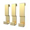 Manhattan Small Hooks - Pack of 3 in Brushed Gold
