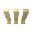 Manhattan Small Hooks - Pack of 3 in Brushed Gold
