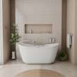Keros Deckmounted Tub Faucet with Handshower in Chrome