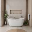 Keros Deckmounted Tub Faucet with Handshower in Brushed Nickel
