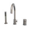 Keros Deckmounted Tub Faucet with Handshower in Brushed Nickel