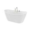 Keros Deckmounted Tub Faucet with Handshower in Brushed Nickel