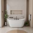 Keros Deckmounted Tub Faucet with Handshower in Black
