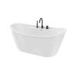 Keros Deckmounted Tub Faucet with Handshower in Black