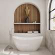 Linosa Freestanding Tub Faucet with Handshower in Chrome