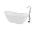 Linosa Freestanding Tub Faucet with Handshower in Chrome