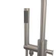 Linosa Freestanding Tub Faucet with Handshower in Brushed Nickel