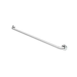 30 in. Peened Grab Bar with Flange in Chrome