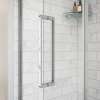 Specialty Handle for Uptown Pivot and Slider in Chrome and White Marble