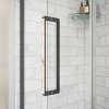 Specialty Handle for Uptown Pivot and Slider in Dark Bronze and Beige Marble