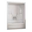 Aspen 60 x 31 Acrylic Alcove Left-Hand Drain One-Piece Tub Shower in White