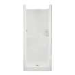 Jupiter F32 32 x 33 AcrylX Alcove Center Drain One-Piece Shower in White