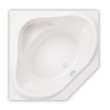 Nancy 54 x 54 Acrylic Drop-in Center Drain 10 Microjets Bathtub in White