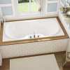Cambridge 72 x 36 Acrylic Drop-in Center Drain Hydrosens Bathtub in White