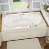 Antigua 72 x 42 Acrylic Drop-in Center Drain 10 Microjets Bathtub in White