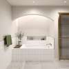 Optik 6032 Acrylic Drop-in End Drain Combined Hydrofeel & Aerofeel Bathtub in White