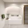 Optik 6032 Acrylic Alcove Right-Hand Drain Combined Hydrofeel & Aerofeel Bathtub in White