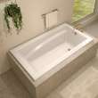 Optik 6636 Acrylic Alcove Left-Hand Drain Hydrofeel Bathtub in White