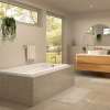 Optik 6636 Acrylic Alcove Left-Hand Drain Aerofeel Bathtub in White