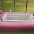 Optik 6636 Acrylic Alcove Left-Hand Drain Aerofeel Bathtub in White