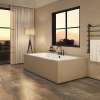 Optik 7236 Acrylic Undermount Center Drain Aerofeel Bathtub in White